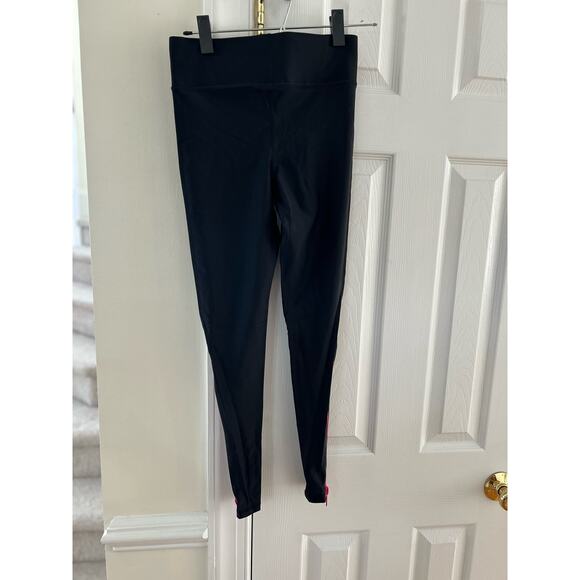 NWT Terez Black Full Length Legging with Hot Pink Ankle Zipper Detail - Picture 6 of 10